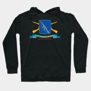 371st Infantry Regiment - Black Devils w Br - Ribbon Hoodie